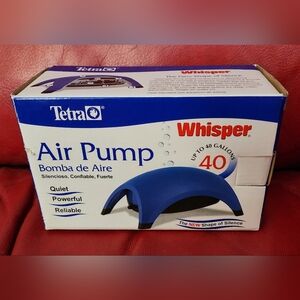 Tetra 77853 Whisper Up To 40-Gallon Air Pump New Open Box BENIFITS CHARITY